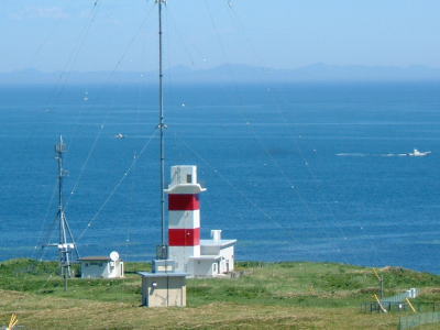 宗谷岬の高台から樺太を望む 9:51