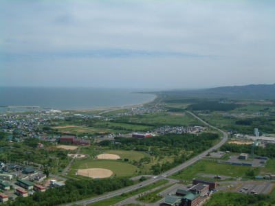 三笠山からこれから行く方向 13:38