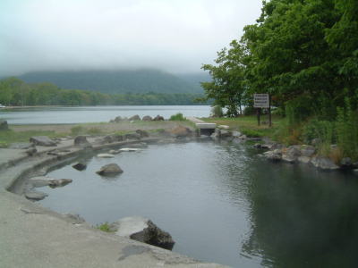 和琴半島の露天風呂 9:30